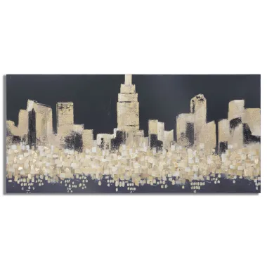 OBRAZ NA PŁÓTNIE Golden City 150 x 3,8 x 70 cm